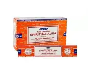 Satya Spiritual Aura Incense Sticks Aroma Relaxation Fragrance 15g x12 Packet