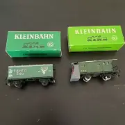 Kleinbahn 322 Revolving snow plough car 320 Hubertus brau Wagon With Box