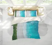 3D Forest Sea Overlook Landscape Quilt Cover Set Bedding Sets Pillowcases Queen