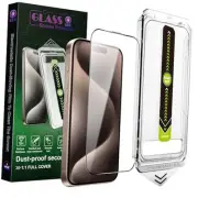 2 Pack Screen Protector Tempered Glass for iPhone 16 Pro Max 6.9-Inch Auto