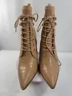 STEVE MADDEN WOMENS TERRITORY KNIT LACE ANKLE BOOTS SHOES