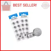 Voniko AG13 LR44 Batteries 20 Pack—[Ultra Power] Premium Alkaline 1.5 Volt LR44