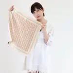 【BANNIES】法式蠶絲方巾｜金鏈(親膚 蠶絲 領巾 絲巾)