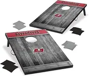 Wild Sports NFL Officially Licensed Football Cornhole Boards, 2' x 3' Grey MDF Wood Design Comes with 8 Corn Hole Bags in Team Colors, Great for Football Tailgates