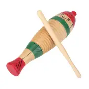 Wooden Colorful Fish Shaped Guiro Musical Percussion Instrument Children Kid DSO