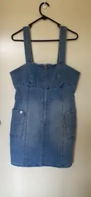 Women’s Demin Overall Dress Size 14 Brand New