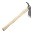 Garden Hoe Pick 15" Steel Hoe Garden Tool with Wooden Handle
