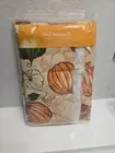 Thanksgiving Vinyl Pumpkin Table Cloth Square 52" X 52"