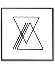 Ready2HangArt Ink.Letter.Love XIV Framed Canvas Wall Art by Corey Morrow