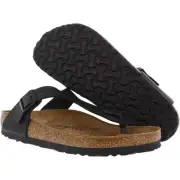 NWT BIRKENSTOCK Women's Gizeh Birko Flor Black Birko -Size W6/M 4
