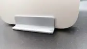3D Printed Vertical Stand in Gray Silver for Apple Mac Mini 2011-2021