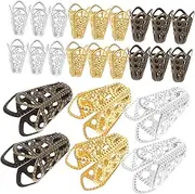 ULDIGI DIY Jewelry Making Supplies 60pcs Metal Flower Bead Caps Spacer Beads Caps for Bracelets Necklaces Earrings