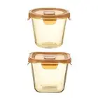 Glass Yogurt Container Cereal Container Airtight Convenient with Vent Lid for