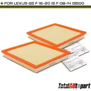 2Pcs Engine Air Filter for Lexus GS F 16-20 IS F 08-14 IS500 22-24 RC F 15-23 (for: Lexus)
