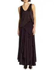 [Sass & Bide] Contrast World Skirt in Wine