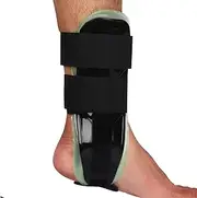 Air Gel Ankle Brace - Stirrup Ankle Splint - Adjustable Rigid Stabilizer for Sprains, Strains, Post-Op Cast Support and Injury Protection