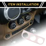 Console AC Switch Button Control Cover Trim for Jeep Wrangler JK 2011-2017 White