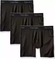 Calvin Klein Microfiber Stretch Boxer Briefs - Black, Size S. 3 Pack [NB1290-001