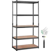 Heavy Duty Metal Storage Rack with Adjustable Shelves and 2000 lbs Capacity