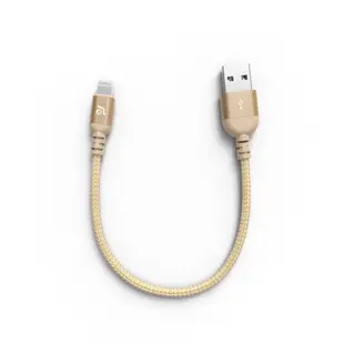 亞果元素 PeAk III 20B USB-A 對 Lightning 金屬編織傳輸線 20 cm