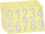 DOITOOL Reflective Mailbox Number Stickers Adhesive Address Numbers for Enhanced Visibility Decals for Easy Identification Mailboxes Doors and More