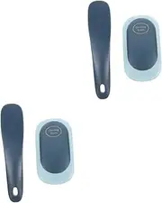 ETHZZLE 2 Sets Soft Bristle Laundry Scrub Brush Ergonomic Cleaning Brush for Shoes and Clothes Stylish Design Gentle Dirt Removal for Household Use Boot Care Kit Included