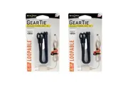 8pc Nite Ize 6in Rubber Gear Tie Reusable Wire Twist Cable Organiser Pack Lime