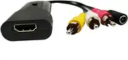 LABRIMP to Converter Adapter Support Compatible with Ntsc Pal Formats No Power Adapter Required Portable Flexible Design for Tvs and Monitors
