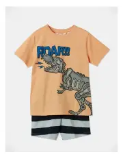 [Milkshake] Dino Pyjama Set in Orange