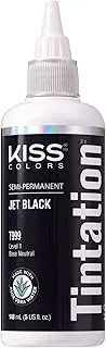 Kiss Tintation Semi-Permanent Hair Color Treatment Jet Black 148 mL