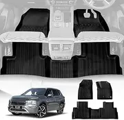 X-CAR 3D All-Weather TPE Floor Mats for Mitsubishi Outlander Petrol 2021-2025 Heavy Duty Customized Car Floor Liners Full Set Carpet