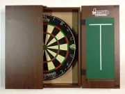 Dart Board Set Walnut & MICRO BAND Razor Pro Comp Dart board Man Cave Gift