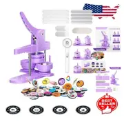 Lightweight Button Maker Machine with 300 Badges & Circle Cutter in Purple