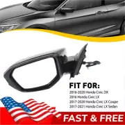 FOR 16-21 HONDA CIVIC NEW STYLE POWERED ADJUSTMENT DRIVER LEFT SIDE DOOR MIRROR (for: Honda Civic)