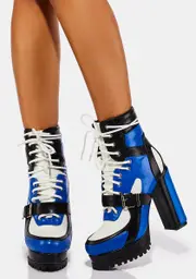 [AZALEA WANG] Dust Chunky Ankle Boots