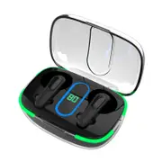 Intelligent Bluetooth Earphones with Wireless Charging - Black
