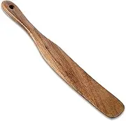 11Inch Skinny Wooden Spurtle Blender Spatula Sourdough Mixer Bread Stirring Spatula Wood Utensil Tool Flat Stirring Stick Bread Spatulas for Dough Cooking Spreading Baking Whisking Mixing Jar Scraping