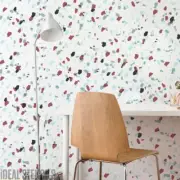 Terrazzo Effect Stencil Home Decor Painting template for Walls Fabrics Furniture