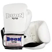 MMA Boon Boxing gloves Leather Muay Thai training Durable Made TH Size 10-16oz
