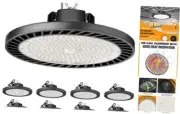 Super Bright LED High Bay Lights 200W, 30000LM 6500K UFO High Bay Led 200W 8PCS