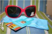 $130 NWT Kids Sunglasses Red White Small Paul Frank Julius Monkey Velocity Girl