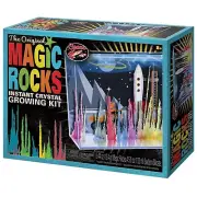 DELUXE LARGER Toysmith Magic Rocks Crystal Growing Aquarium Kit Science Class