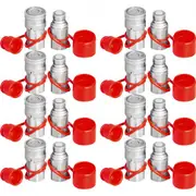 VEVOR Skid Steer Hydraulic Quick Connect 1/2" Body Hydraulic Coupler 1/2" NPT Hydraulic Coupling Quick Connect 8 Pairs Hydraulic Quick Coupler 27.6 MP