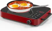 Portable Electric Cooktop, Electric Stove Single Burner Ceramic Cooktop 110V wit