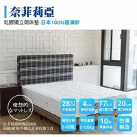 在飛比找PChome24h購物優惠-【我們是幸福床店】奈菲莉亞 3.5*6.2(單人加大)