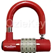 4-Digit Code Combination Lock Padlock Resettable 45mmx45mm Red Schone Germany
