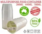 NEW BPA Free Takeaway Food Plastic Container Round 9 15 24OZ. 280ml 440ml 700ml