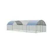 Costway Large Walk-in Chicken Coop Farm 7.6x2.8x1.95m