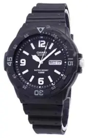 Casio Men's Watch MRW-200H-1B2VDF - Bold Black Design with 100M Water Resistance