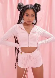 Blush No Baggage Shorts Set